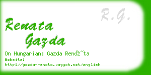 renata gazda business card